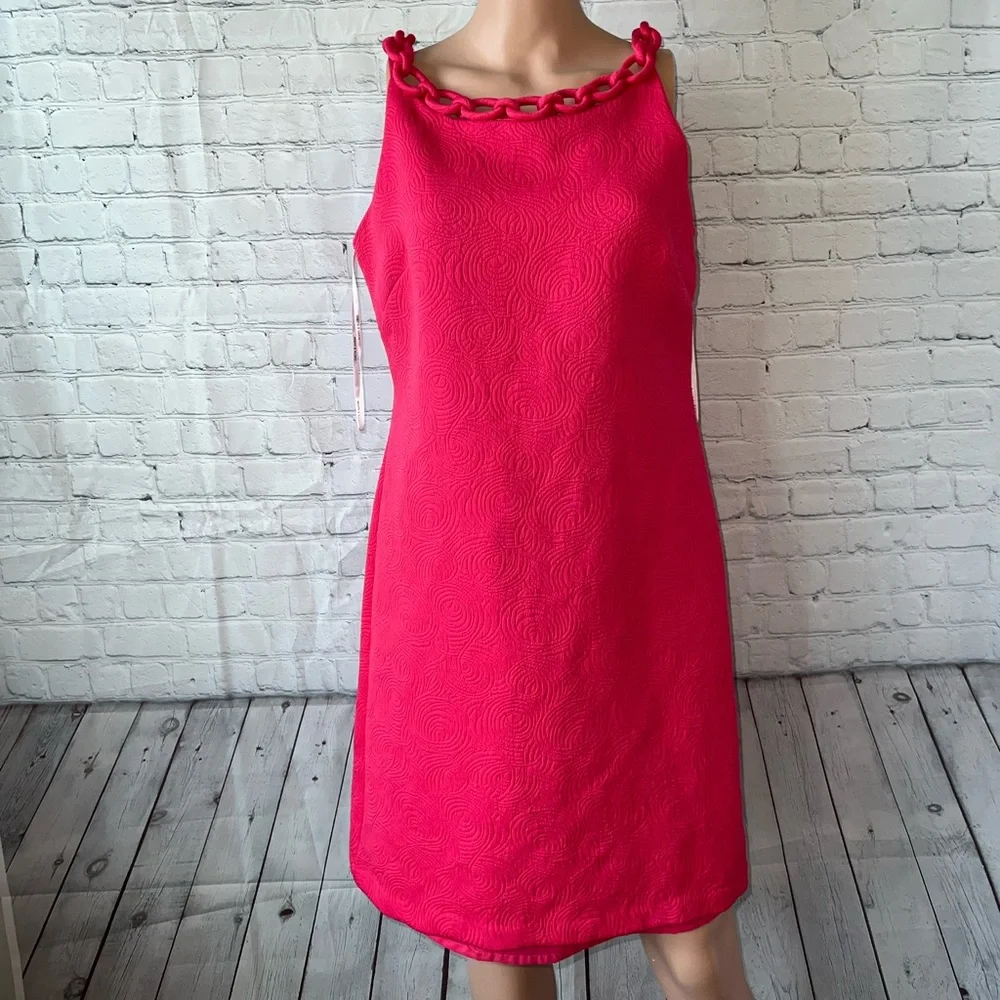 Chetta Bee Sunhee dark pink sleeveless dress size 8 - Picture 1 of 12